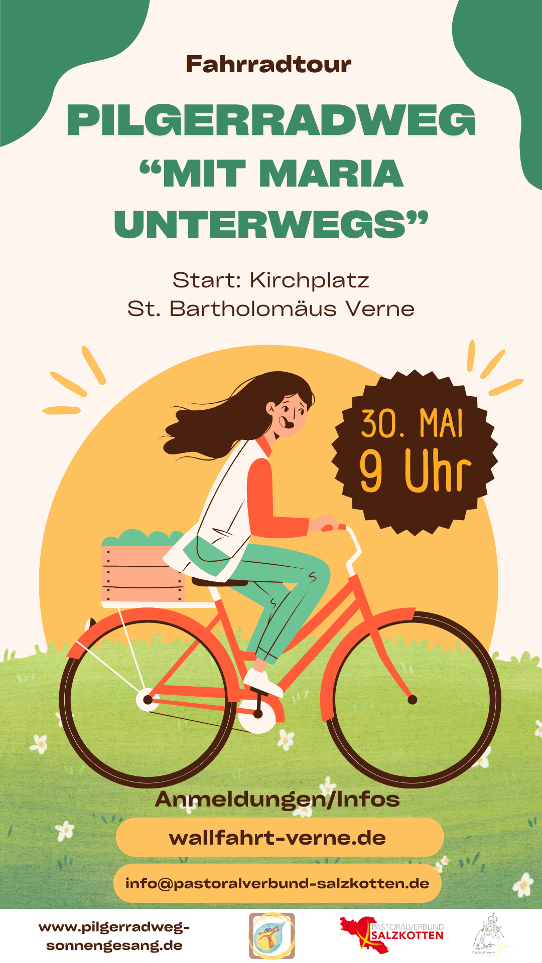 Flyer Pilgerradweg Mit Maria unterwegs